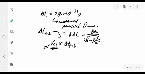 the-lifetimes-listed-in-table-32-2-are-in-terms-of-proper-time-measured-in-a-reference-frame-where-t