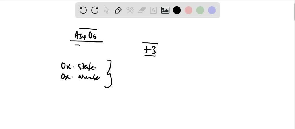 SOLVED:In the compound As4 O6, arsenic has an oxidation number of +3 ...