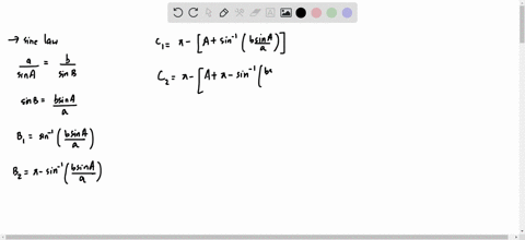 in-the-ambiguous-case-given-a-b-a-if-the-remaining-angles-of-the-triangles-formed-be-b_1-c_1-and-b_2