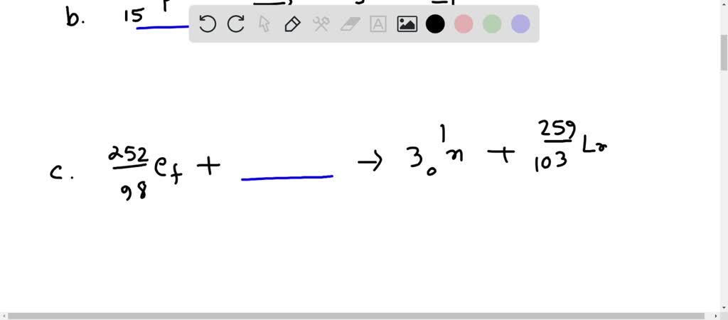 SOLVED:Fill In The Mass Number, Atomic Number, And Symbol For The ...