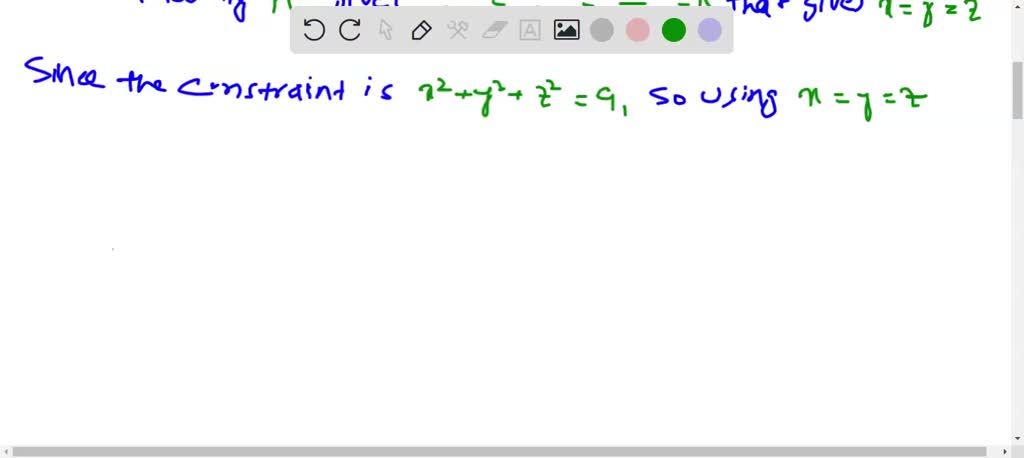 SOLVED:(a) Solve the problem max100-x^2-y^2-z^2 subject to x+2 y+z=a ...