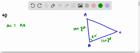 find-the-distance-across-the-lake-from-a-to-c-to-the-nearest-yard-using-the-measurements-shown-in-th