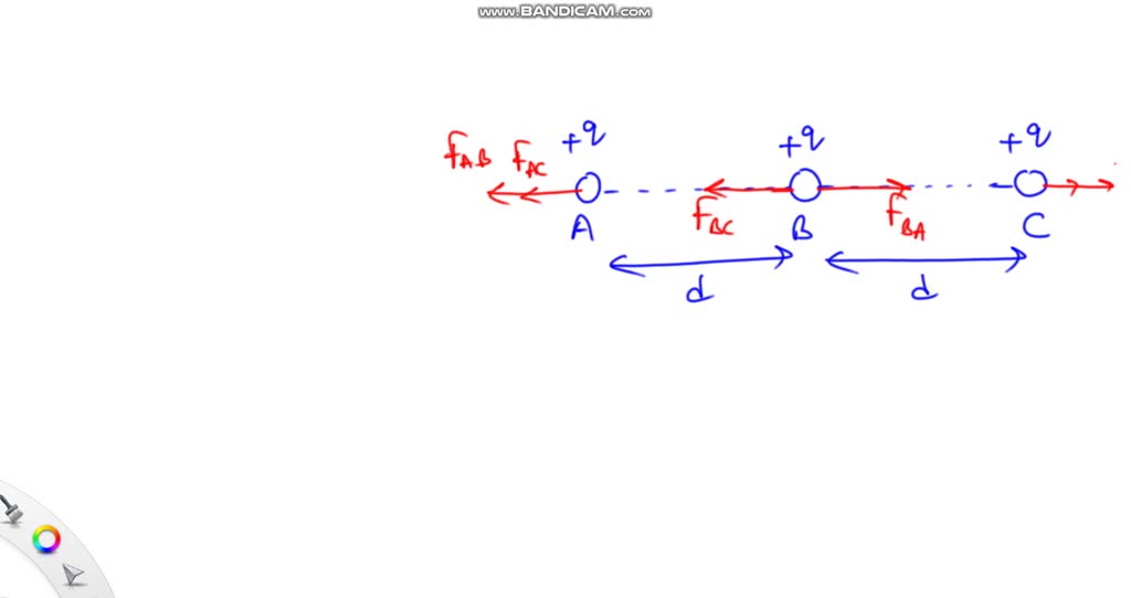 SOLVED:Consider The Three Electric Charges, A, B, And C, Shown In ...