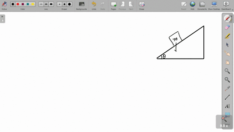 a-block-of-mass-1-mathrmkg-is-pushed-up-a-surface-inclined-to-horizontal-at-an-angle-of-30circ-by-a-