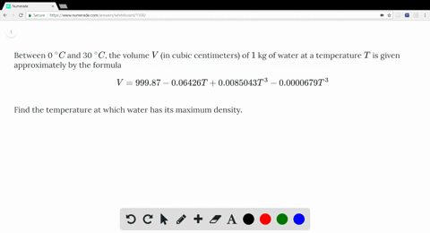 between-0-circ-c-and-30-circ-c-the-volume-v-in-cubic-centimeters-of-1-kg-of-water-at-a-temperature-t