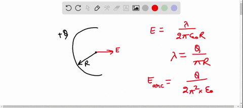 figure-22-52-a-shows-a-nonconducting-rod-with-a-uniformly-distributed-charge-q-the-rod-forms-a-half-