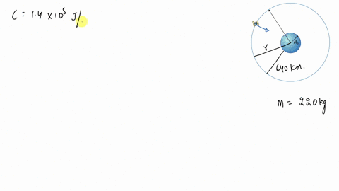 what-are-a-the-speed-and-b-the-period-of-a-220-mathrmkg-satellite-in-an-approximately-circular-orbit
