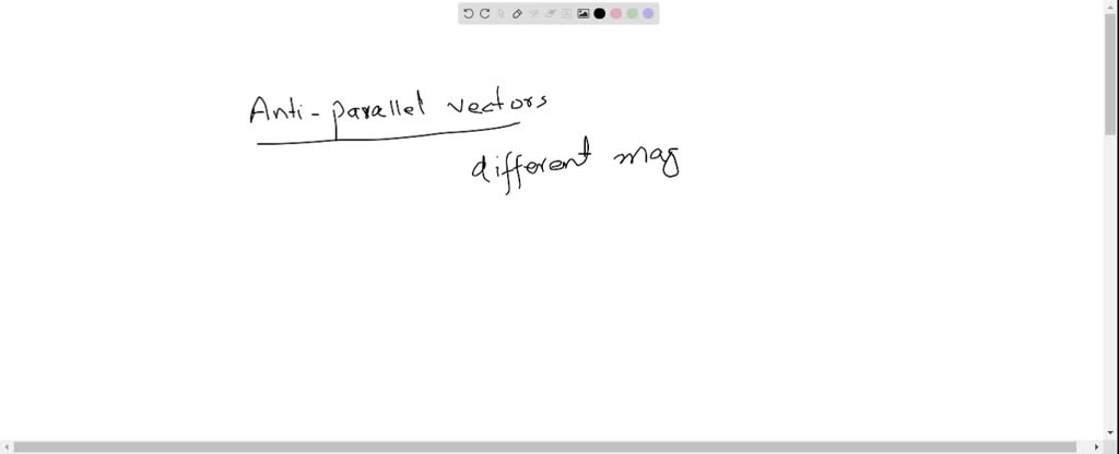 SOLVED:Which pair of two vectors is anti parallel