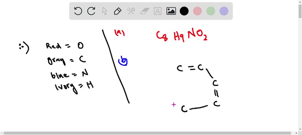 SOLVED: The Ball-and-stick Molecular Model Shown Here Is A ...