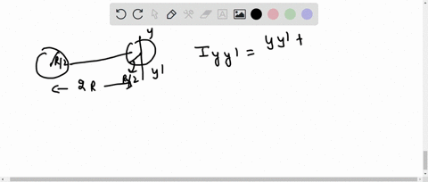 two-spheres-each-of-mass-m-and-radius-r-2-are-connected-with-a-massless-rod-of-length-2-r-as-shown-2