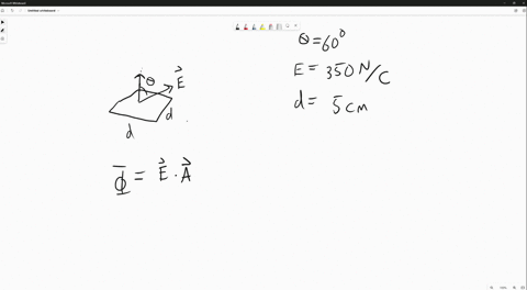 find-the-electric-flux-through-the-plane-surface-shown-in-figure-p-2337-if-theta600circ-e350-mathrmn