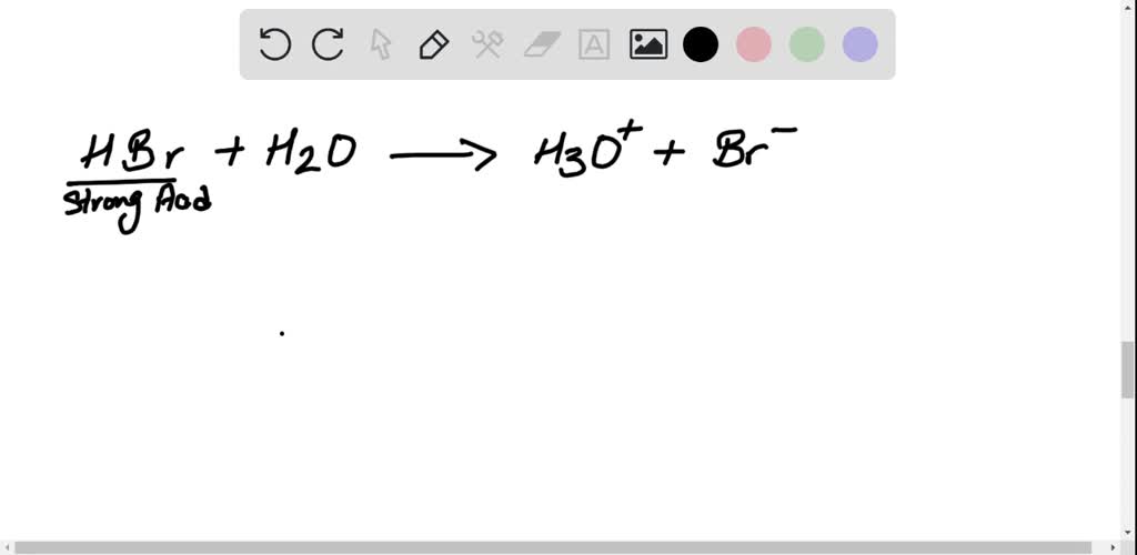 SOLVED:Hydrogen bromide is a molecular substance that is a strong acid ...