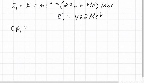 a-particle-of-rest-energy-m-c2-is-moving-with-speed-v-in-the-positive-x-direction-the-particle-decay