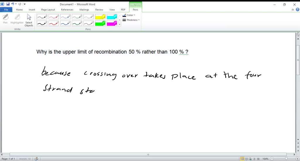 WHY IS 50 RECOMBINATION THE MAXIMUM VALUE intelligence overview