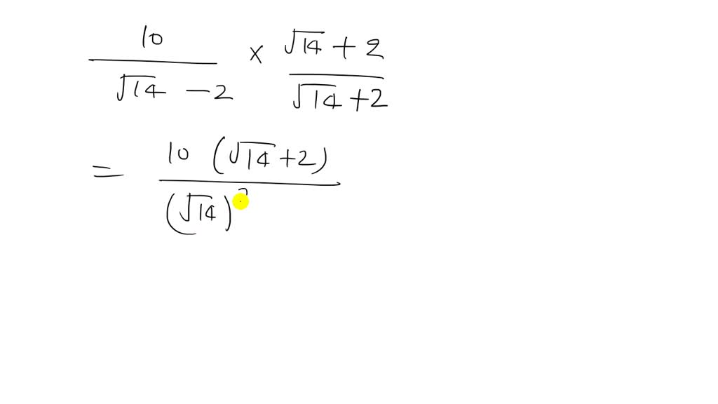 To Rationalize The Denominator Of 2 Sqrt 10