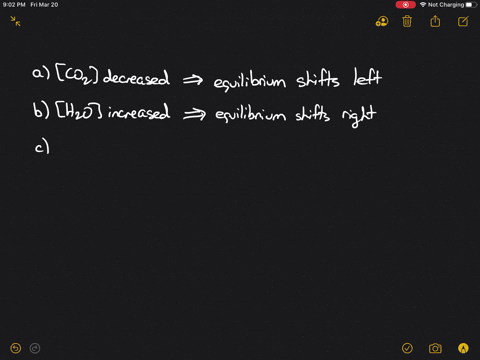 how-will-this-system-at-equilibrium-shift-in-each-of-the-five-following-cases-a-gaseous-carbon-dioxi