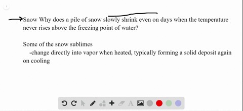 snow-why-does-a-pile-of-snow-slowly-shrink-even-on-days-when-the-temperature-never-rises-above-the-f