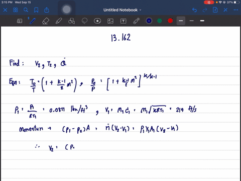 consider-frictionless-flow-of-air-in-a-duct-of-constant-area-a0087-mathrmft2-at-one-section-the-stat