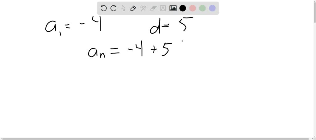 SOLVED:The first term a1 and the common difference d of an arithmetic ...