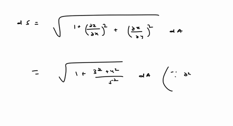 use-double-integrals-to-calculate-the-areas-of-the-surfaces-the-part-of-the-plane-5-z3-x-4-y-insid-3