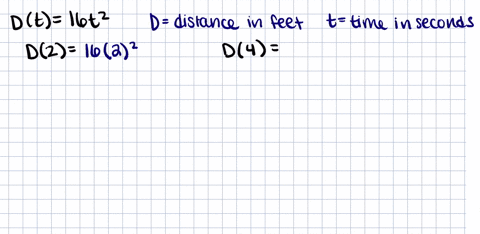 the-distance-d-in-feet-that-an-object-has-fallen-after-t-seconds-is-given-by-dt16-t2-a-bvaluate-d2-a
