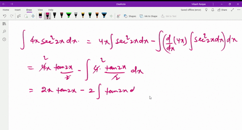 evaluate-the-integrals-using-integration-by-parts-int-4-x-sec-2-2-x-d-x-2