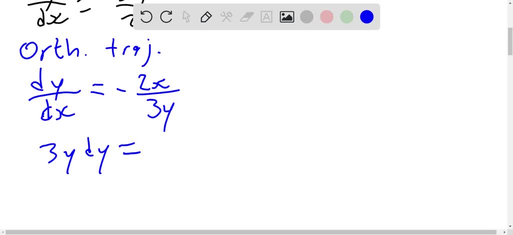 SOLVED:Find the orthogonal trajectories of the family of curves.Use a ...