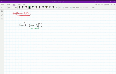 find-exact-values-without-using-a-calculator-sin-1sin-5-pi-4