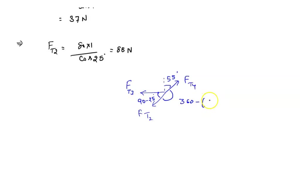 SOLVED: The hanging object in Fig. 4-14 is in equilibrium and has a ...