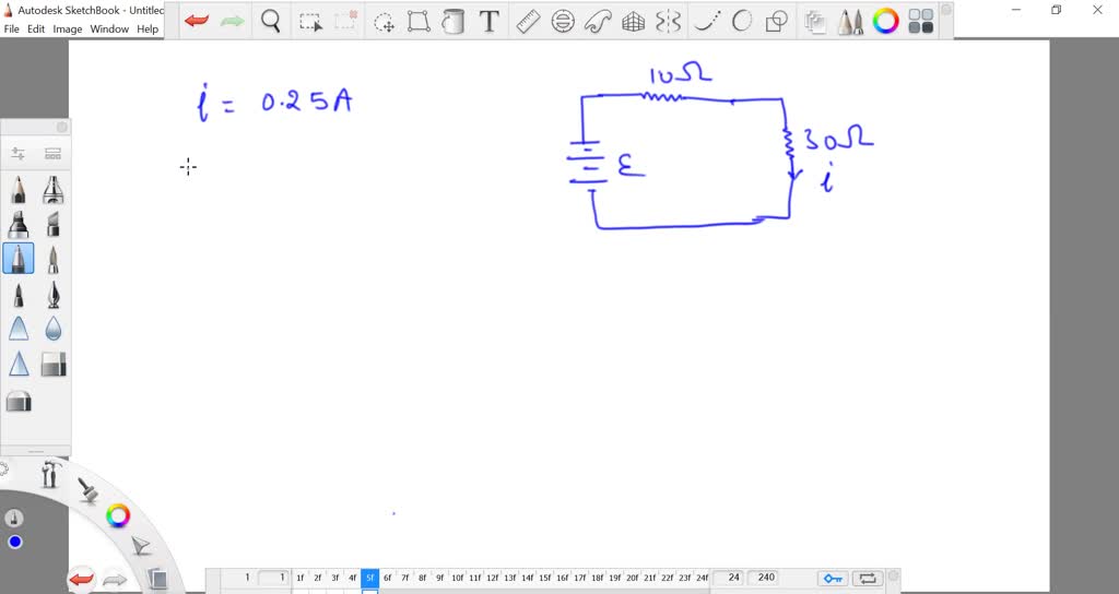 SOLVED: The current through the 30 Ωresistor in Figure P 23.5 is ...