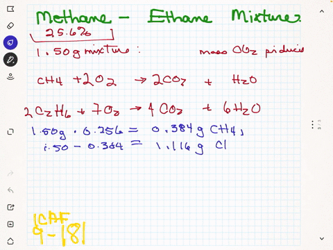 a-mixture-of-methane-leftmathrmch_4right-and-ethane-leftmathrmc_2-mathrmh_6right-is-256-methane-by-2