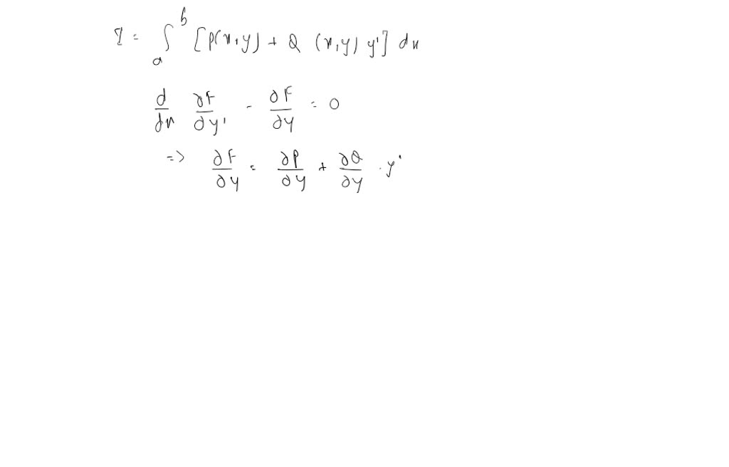 SOLVEDDerive the Euler equations and natural boundary conditions of