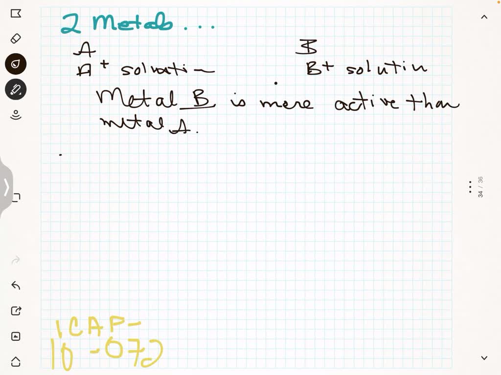 ⏩SOLVED:Suppose you have two metals, A and B, and solutions of their ...