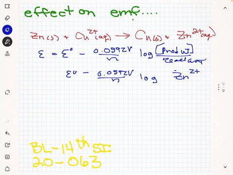 ⏩SOLVED:What is the effect on the emf of the cell shown in Figure ...