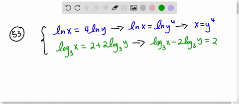 in-problems-25-54-solve-each-system-use-any-method-you-wish-53-leftbeginaligned-ln-x-4-ln-y-log-_3-x