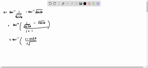 if-ucot-1-sqrtcos-2-theta-tan-1-sqrtcos-2-theta-then-sin-u-a-sin-2-theta-b-cos-2-theta-c-tan-2-theta