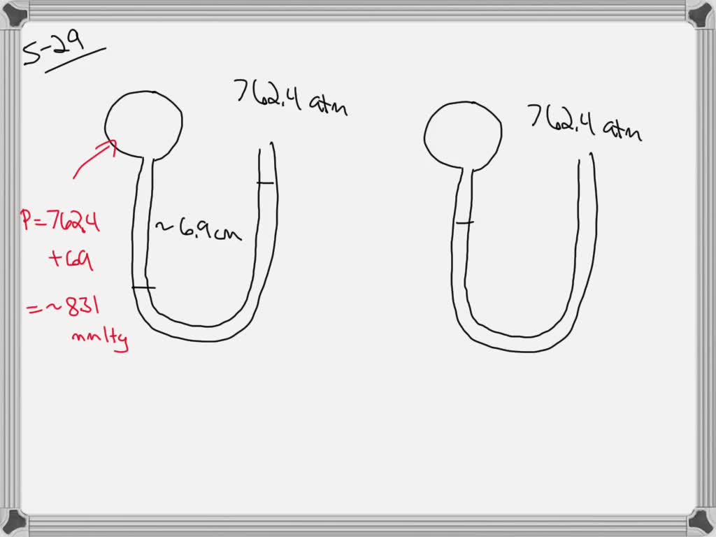 Given a barometric pressure of 762.4 mmHg , calculate the pressure of
