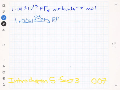 how-many-moles-are-present-in-100-times-1023-mathrmpf_3-molecules