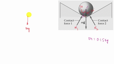 a-015-kg-ball-is-placed-in-a-shallow-wedge-with-an-opening-angle-of-120circ-as-shown-in-figure-6-48