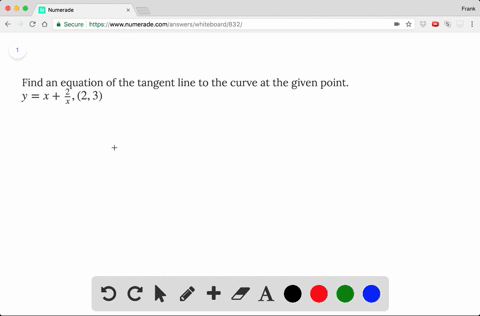 find-an-equation-of-the-tangent-line-to-the-curve-at-the-given-point-y-x-frac2x-23