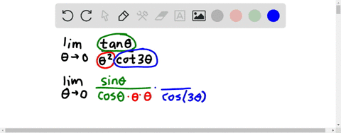 lim-_theta-rightarrow-0-fractan-thetatheta2-cot-3-theta