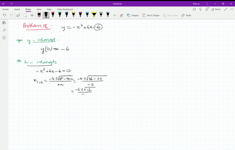 graph-each-parabola-and-give-its-vertex-axis-x-intercepts-and-y-intercept-fx-x26-x-6