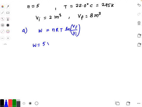 suppose-500-moles-of-an-ideal-monatomic-gas-expands-at-a-constant-temperature-of-220circ-mathrmc-fro