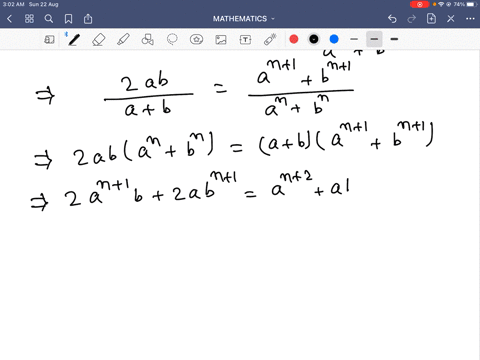 for-what-value-of-n-fracan1bn1anbn-is-the-harmonic-mean-of-a-and-b