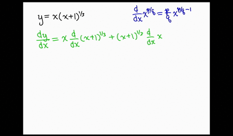 SOLVED:Derivatives of functions with rational exponents Find (d y)/(d x ...