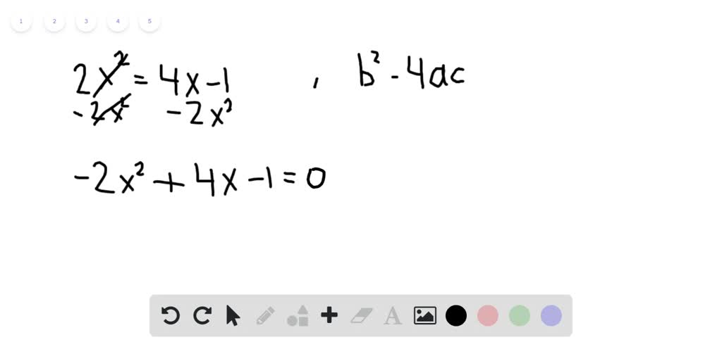 SOLVED:Use the discriminant to determine the number and type of ...