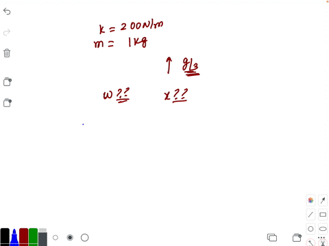 a-spring-of-spring-constant-200-mathrmn-mathrmm-has-a-block-of-mass1-mathrmkg-hanging-at-its-one-end