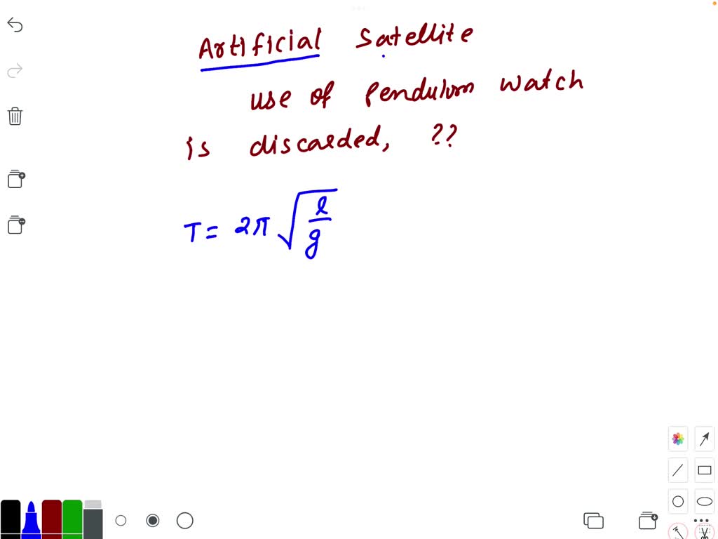 SOLVEDIn an artificial satellite, the use of a pendulum watch is