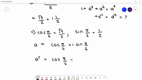 if-afracsqrt3mathrmi2-then-the-value-of-1mathrma3mathrma6mathrma9mathrma12mathrma15-mathrmis-a-1-b-0