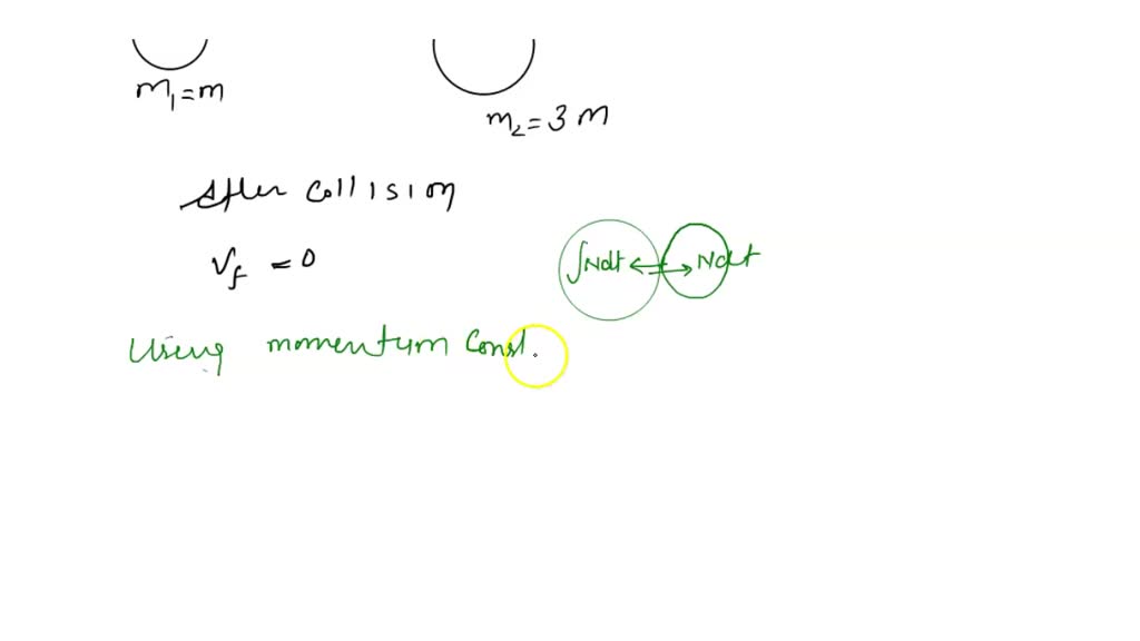 SOLVED:Two objects of mass m and 3 m undergo a completely inelastic ...